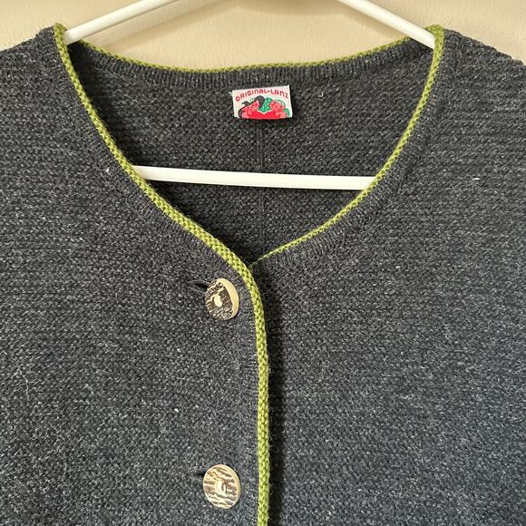 Lanz Original Vintage Sweater Womens 38/SMALL Wool Cardigan Button Front Preppy - Picture 5 of 11